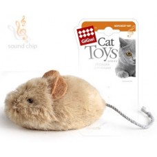 GiGwi 75217 Игрушка для кошек Мышка со звуковым чипом