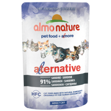 Almo Nature Alternative Паучи для кошек с сардинами 91% мяса, 55г (P20406)