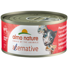 Almo Nature Alternative HFC Консервы для кошек "Ветчина и пармезан", 71% мяса, 70г (P20845)