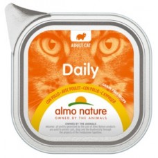 Almo Nature Dailymenu консервы для кошек паштет Меню с Курицей 100г (P44590)