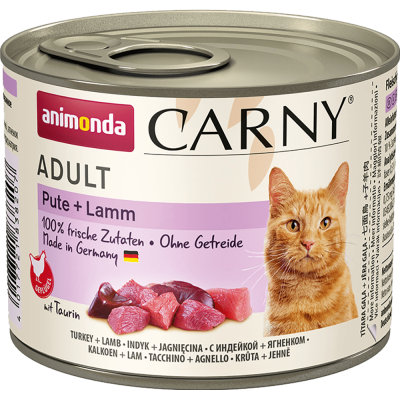 Animonda CARNY Adult Консервы для кошек с индейкой и ягненком 200г (P53054/83820)