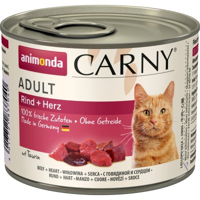 Animonda CARNY Adult Консервы для кошек с говядиной и сердцем