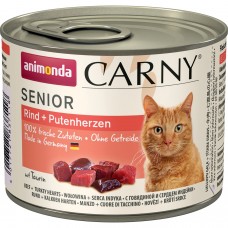 Animonda CARNY Senior Консервы для кошек старше 7 лет с говядиной и сердцем индейки 200 гр. (P23453/83502)