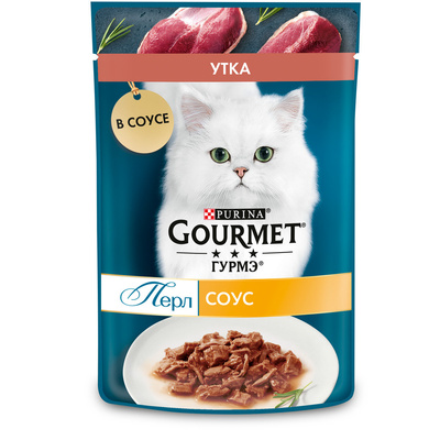 Gourmet Perl влажный корм Нежное филе в соусе для кошек, с уткой