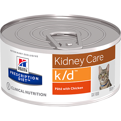 Hill's Prescription Diet K/D консервы для кошек при лечении заболеваний почек, 156г (С11146)