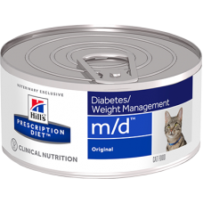 Hill's Prescription Diet M/D консервы для кошек с избыточным весом или сахарным диабетом, 156г (25016)