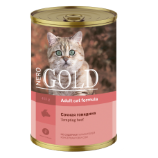 Nero Gold Консервы для кошек "Сочная говядина" (Tempting Beef)