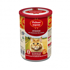 Родные корма Консервы для кошек ягненок по-княжески 410г (P34200)