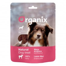 Organix Лакомство для собак "Колбаски из филе ягненка" 100% мясо 50г (P51406)