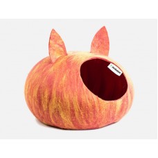 Zoobaloo WoolPetHouse Домик "Уютное гнездышко" с ушками мультиколор розовый L: 40x40x20см (955) (P25192)