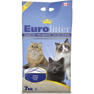 Eurolitter Комкующийся наполнитель "Контроль запаха", без пыли (Dust Free) без запаха