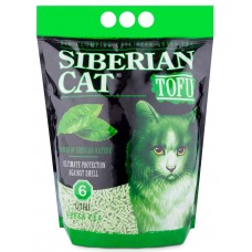 Сибирская кошка Комкующийся наполнитель Тофу Зеленый чай 6л, (P41726)