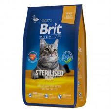Brit Premium Cat Sterilized сухой корм для стерилизованных кошек с уткой