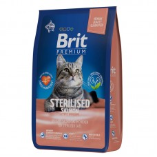 Brit Premium Cat Sterilized сухой корм для стерилизованных кошек с лососем и курицей