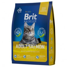 Brit Premium Adult Salmon сухой корм для кошек с лососем