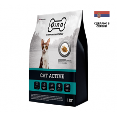 Gina Active сухой для активных и выставочных кошек 18кг (53295)