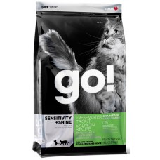 GO! SENSITIVITY + SHINE Беззерновой для Котят и Кошек с чувствительным пищеварением: Форель, Лосось 45/18 (Freshwater Trout&Salmon Cat Recipe)