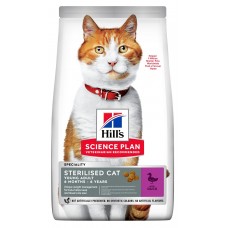 Hill’s Science Plan YOUNG ADULT STERILISED CAT для молодых стерилизованных кошек и кастрированных котов  от 6 месяцев до 6 лет, с уткой