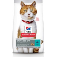 Hill’s Science Plan YOUNG ADULT STERILISED CAT для молодых стерилизованных кошек и кастрированных котов  от 6 месяцев до 6 лет, с тунцом