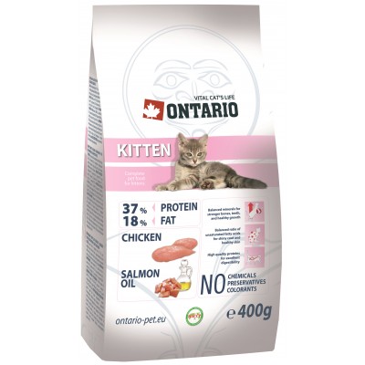 Ontario KITTEN для котят с курицей