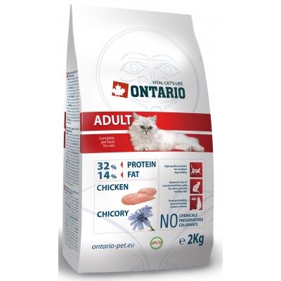 Ontario ADULT для взрослых кошек с курицей