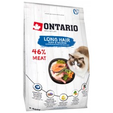 Ontario LONGHAIR для длинношерстных кошек с уткой и лососем