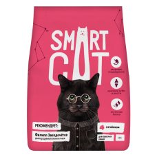 Smart Cat Сухой корм для взрослых кошек с ягненком 