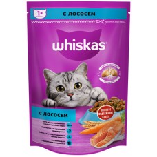 Whiskas Сухой корм для кошек Вкусные подушечки с нежным паштетом "Аппетитный обед с лососем"
