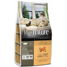 Pronature HOLISTIC ADULT Grain Free беззерновой корм для кошек утка c апельсином 33/20