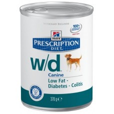 Hill's Prescription Diet W/D Диета консервы для собак лечение сахарного диабета, запоров, колитов, контроль веса 370г (C19523)