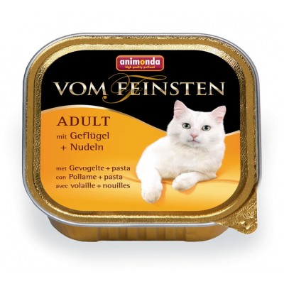 Animonda VOM FEINSTEN Adult Консервы для кошек с мясом домашней птицы и пастой 100г (83851/C10287)