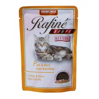 Animonda RAFINE Kitten Паучи для котят с индейкой, сердцем и морковью 100 гр. (83650)