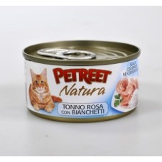 Петрит консервы для кошек Кусочки розового тунца с анчоусами 70гр. (53069)