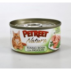 Петрит консервы для кошек Кусочки розового тунца с сельдереем 70гр. (53071)