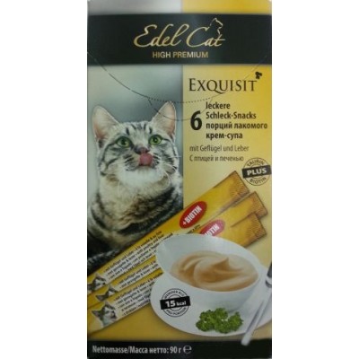 Edel Cat Крем-Суп с Птицей и Печенью