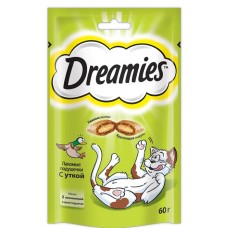 Dreamies Лакомые подушечки для кошек с уткой 60г (P24970)