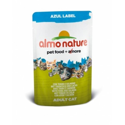 Almo Nature Azul Label пауч для кошек с Тунцом и Лососем 70гр. (23388)
