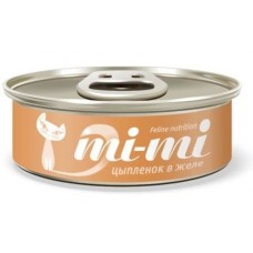 Mi-Mi консервы для кошек цыпленок в желе, 80 гр. (19759)
