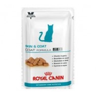 Royal Canin SKIN & COAT Влажный корм  для кастрированных / стерилизованных котов и кошек с чувствительной кожей, 85г (P37761)