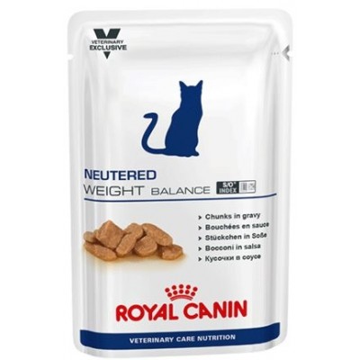 Royal Canin NEUTERED WEIGHT BALANCE Влажный корм для кастрированных/стерилизованных котов и кошек с момента операции до 7 лет, склонных к избыточному весу, 100г (P22655)