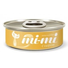 Mi-Mi консервы для кошек с сыром, 80 гр. (21273)