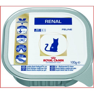 Royal Canin RENAL FELINE Влажный корм для кошек при хронической почечной недостаточности (курица), 100гр.