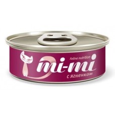 Mi-Mi консервы для кошек ягненок в желе, 80 гр. (23805)