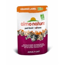 Almo Nature Orange label Bio пауч для кошек с Говядиной и Курицей 70гр. (22527)
