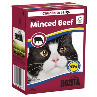 Bozita Feline Minced Beef Кусочки в желе для кошек с говядиной , 370 гр. (P22424)