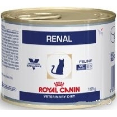 Royal Canin RENAL FELINE Влажный корм для кошек при хронической почечной недостаточности (с курицей), 195гр., паштет (P37769)