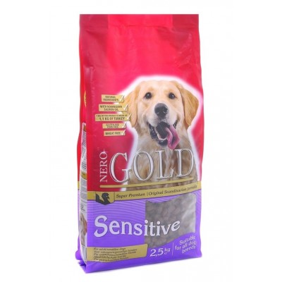 NERO GOLD super premium для чувствительных собак: Индейка и рис (Sensitive Turkey 23/13)