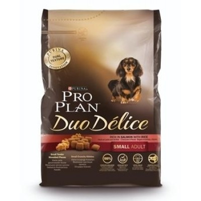 Pro Plan DUO DELICE SMALL & MINI корм для взрослых собак мелких и карликовых пород с лососем и рисом