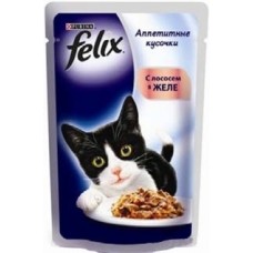 Felix с лососем в желе вакуумная упаковка, 85гр. (05103)