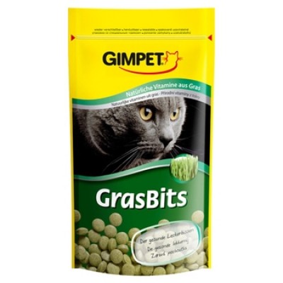 Gimpet Витаминизированные таблетки GrasBits с травкой для кошек, 50гр./85табл. (14272)